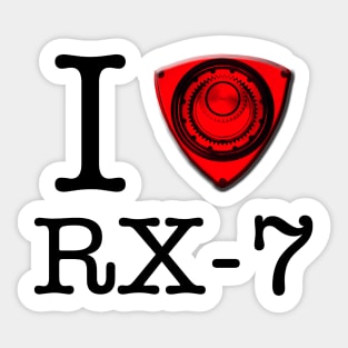 I love RX-7 Sticker